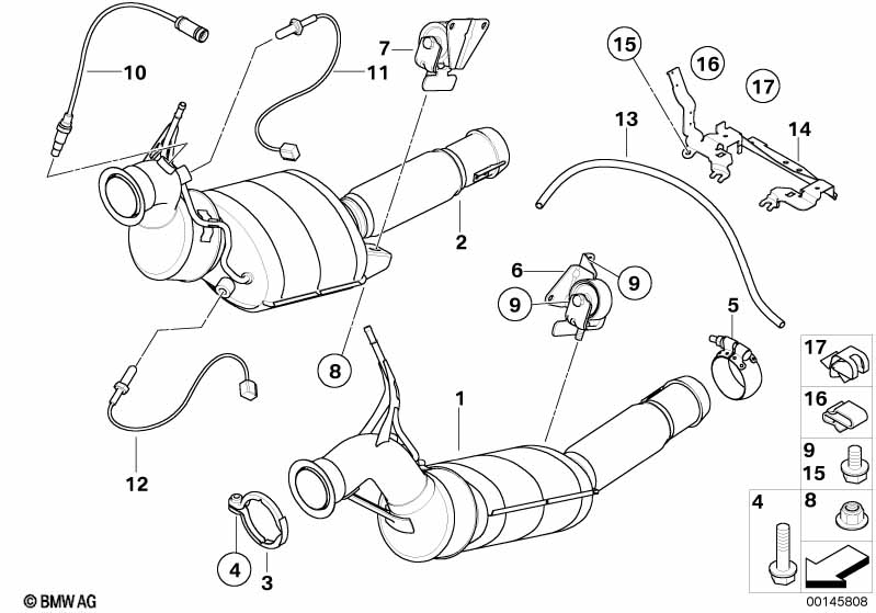Catalyser/Diesel particulate filter