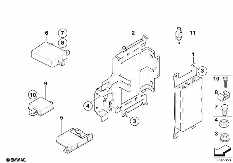 Single parts SA 639/SA 664, trunk
