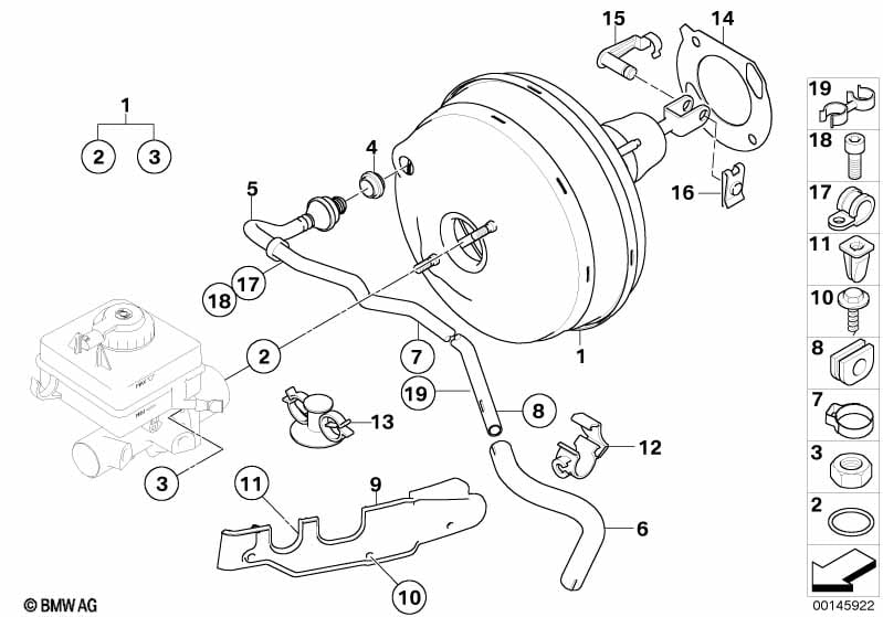 Power brake unit depression