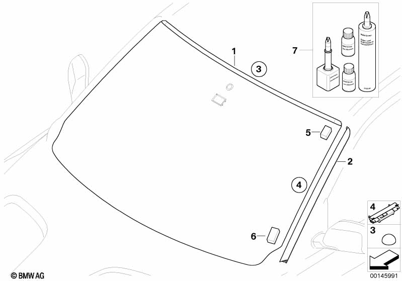 Genuine BMW 51313420830 E83 Primed Drip Moulding, Right (Inc. X3) | ML Performance UK Car Parts