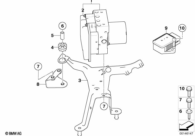 Genuine BMW 34516777802 E60 E61 E64 Rp Hydraulic Unit Dsc (Inc. 520d, 530i & 530d) | ML Performance UK Car Parts