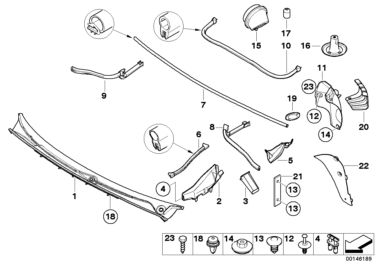 Genuine BMW 51718208480 E46 Covering Right (Inc. 330i, 325Ci & 316i 1.6) | ML Performance UK Car Parts