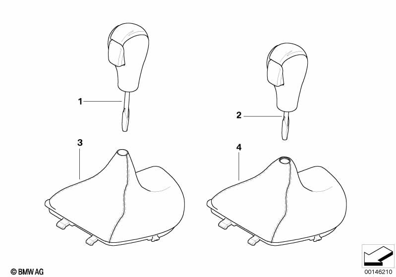 Selector lever handles / covers