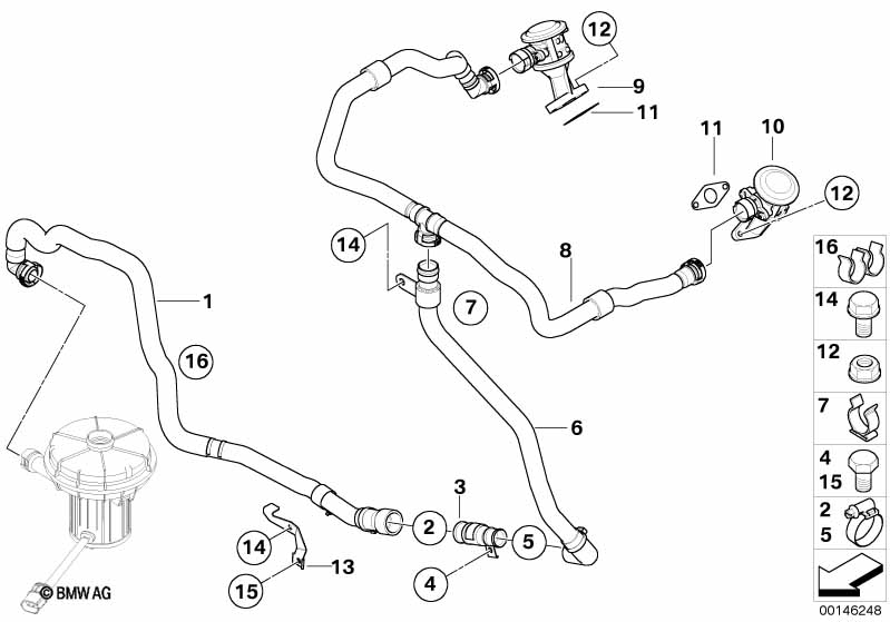 Genuine BMW 11727835047 E60 E64 E61 Pressure Hose Assy (Inc. M5 & M6) | ML Performance UK Car Parts