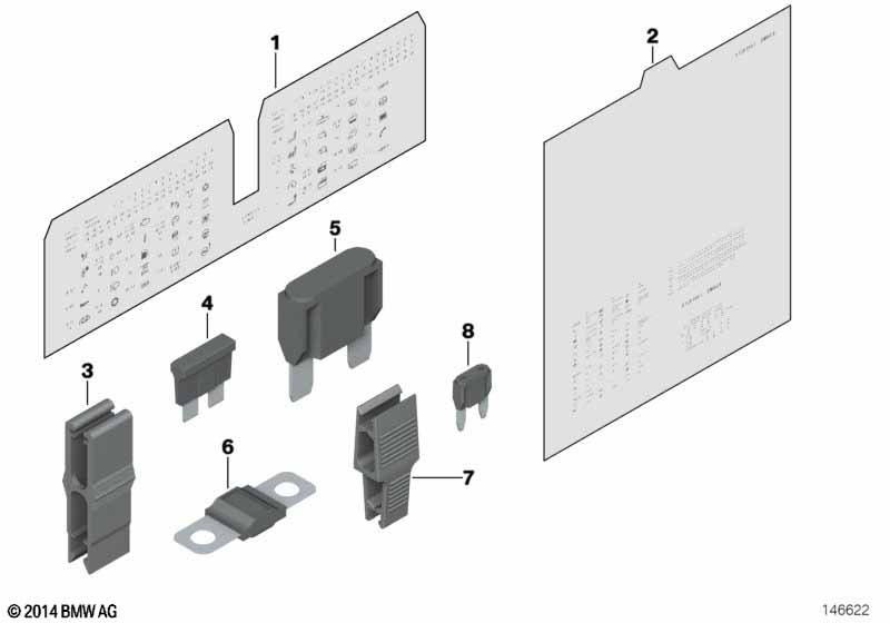 Genuine BMW 61136917402 I15 F90 E83 Fuse Mini, Brown 7,5A (Inc. Z4 28i, Coop.S BEV & 730d) | ML Performance EU Car Parts