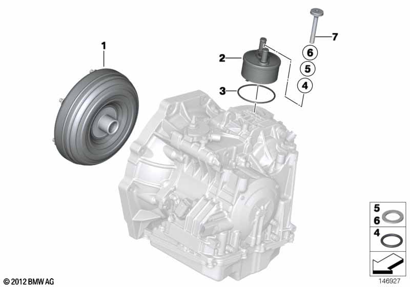 GA6F21WA torque converter/oil cooler