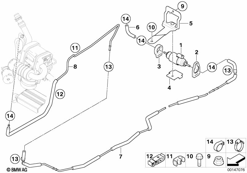 Genuine BMW 34306751993 E91 Brake Pipe Bracket (Inc. 330xd, Drophead & 330i) | ML Performance EU Car Parts