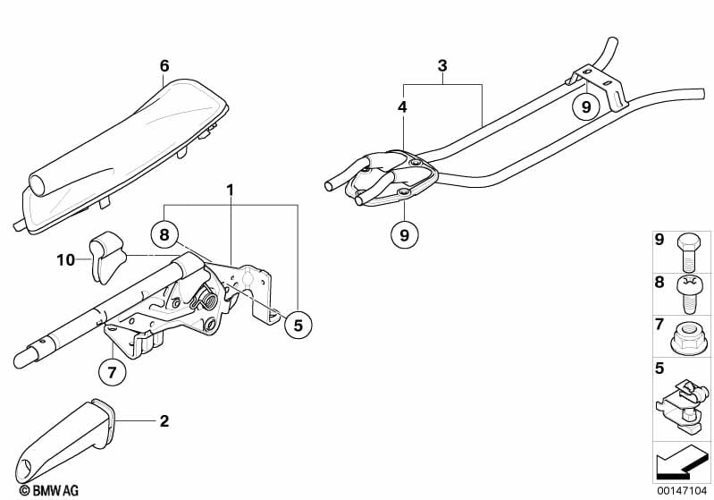 Handbrake lever