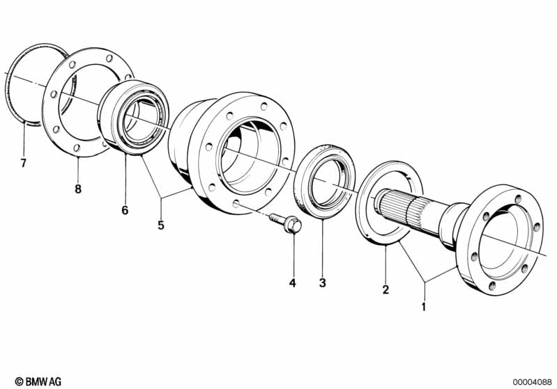 Drive flange suspension/gasket