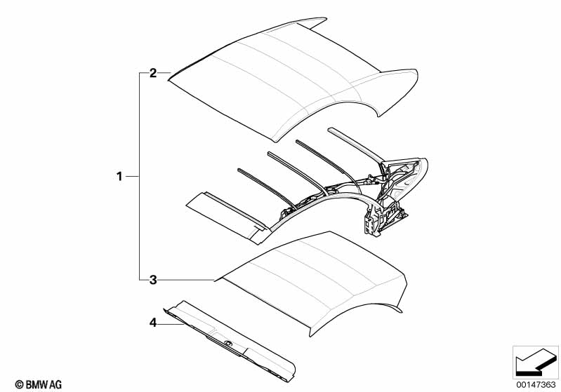 Individual folding top