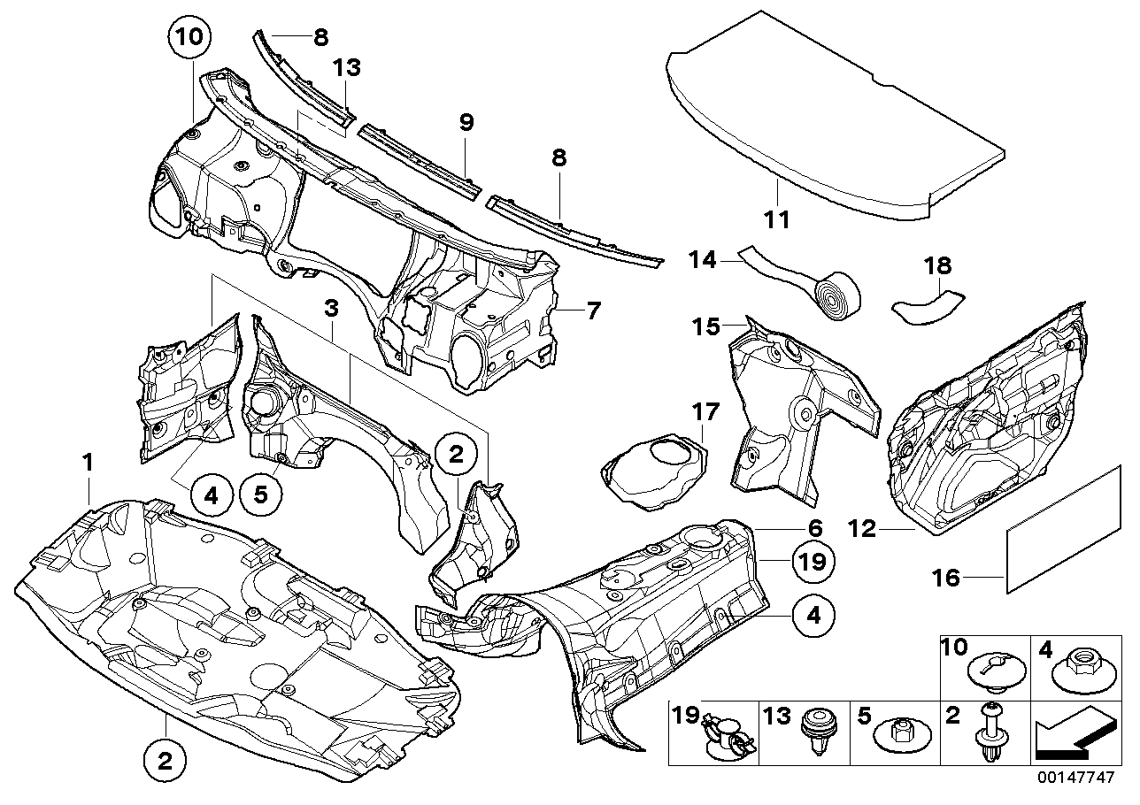 Genuine BMW 51487892711 E46 Sound Insulating Engine Hood (Inc. M3 & M3 CSL) | ML Performance UK Car Parts