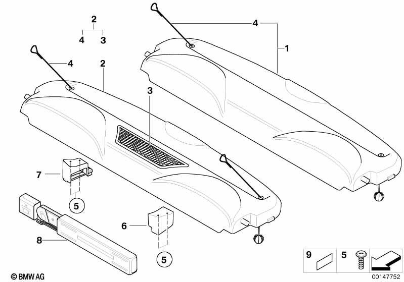Genuine BMW 51311925548 R50 R53 Spacer, Adhesive 15X7X3,2mm (Inc. One 1.6i, One 1.4i & One D) | ML Performance EU Car Parts