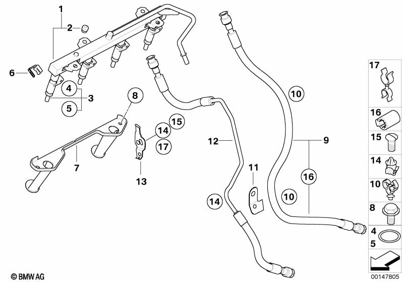 Genuine BMW 12521732532 E87 E81 G05 Cable Holder (Inc. M135i) | ML Performance UK Car Parts