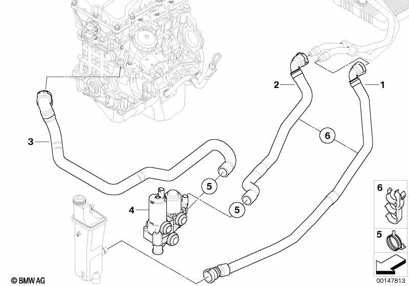 Genuine BMW 64213404342 E83 Hose Clamp, Triple (Inc. X3 3.0i) | ML Performance US Car Parts