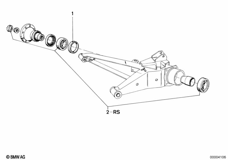 Side shaft/wheel bearings