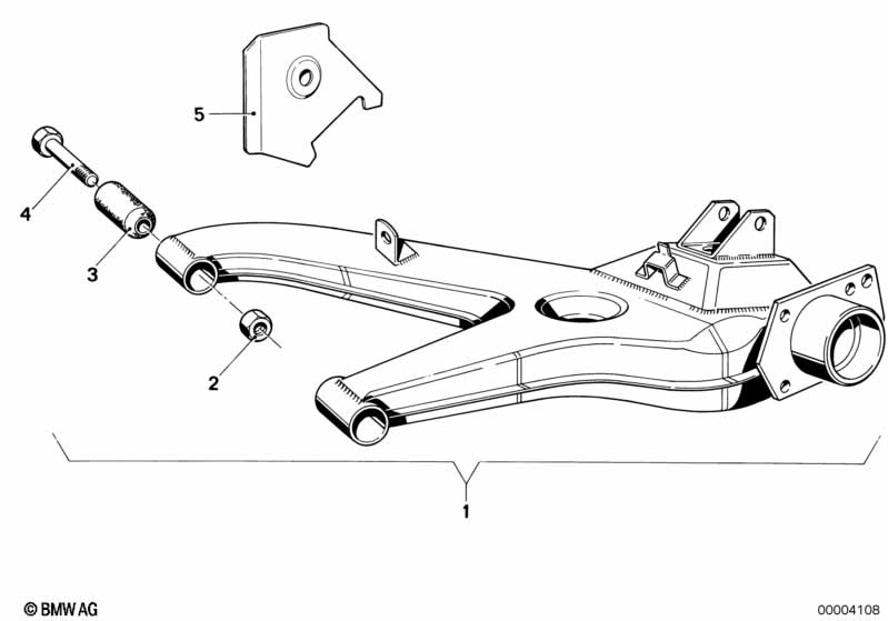 Genuine BMW 33321119599 E21 Trailing Arm, Left (Inc. 320, 318 & 316) | ML Performance UK Car Parts