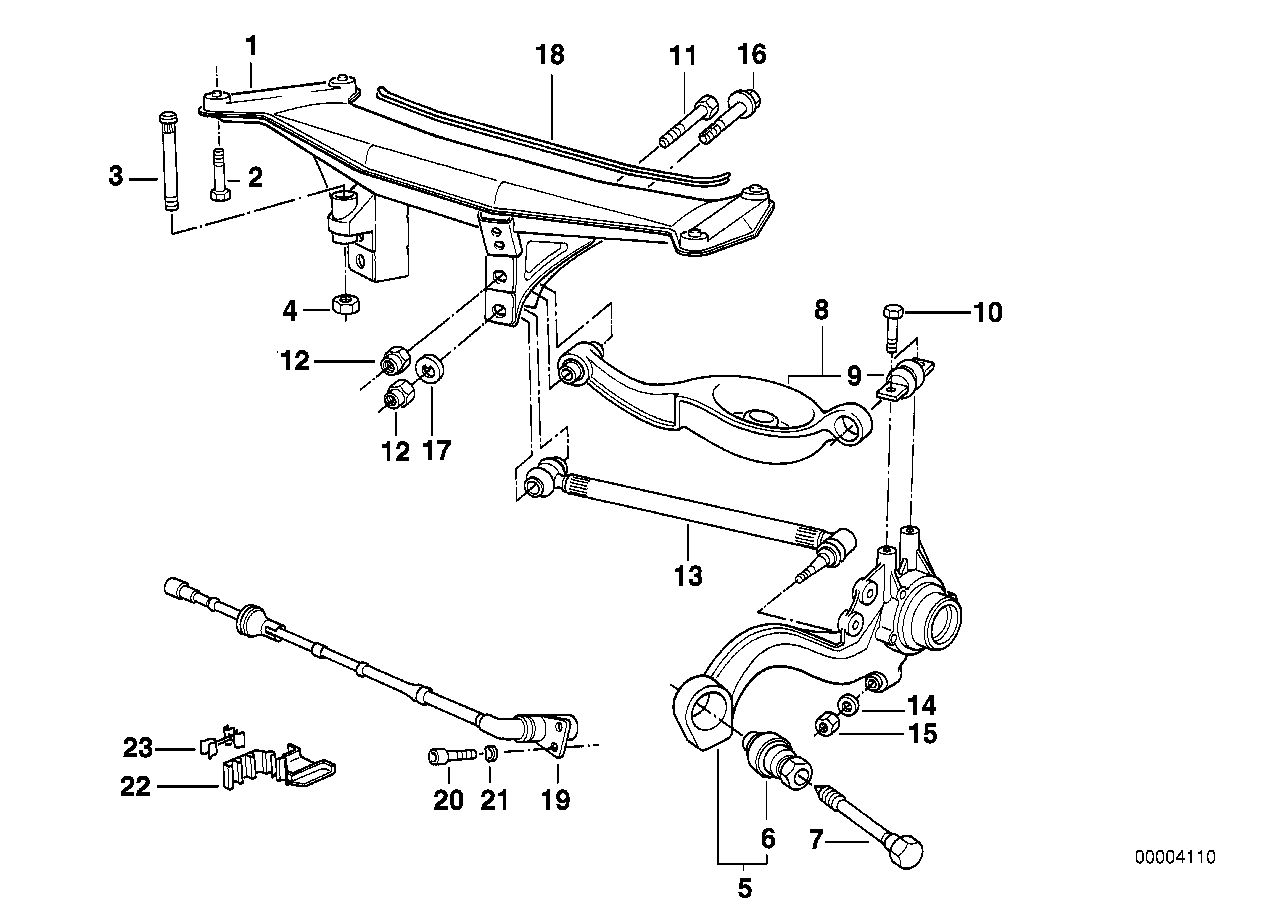 Genuine BMW 33321136202 Wishbone, Top (Inc. Z1) | ML Performance UK Car Parts