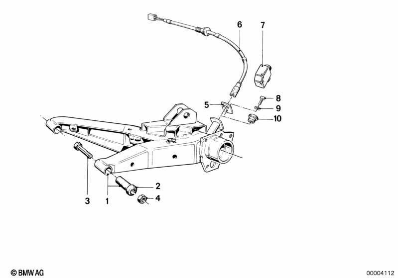 Rear axle support/wheel suspension