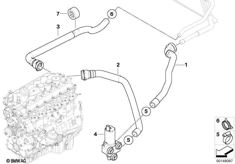 Additional water pump/Water hose
