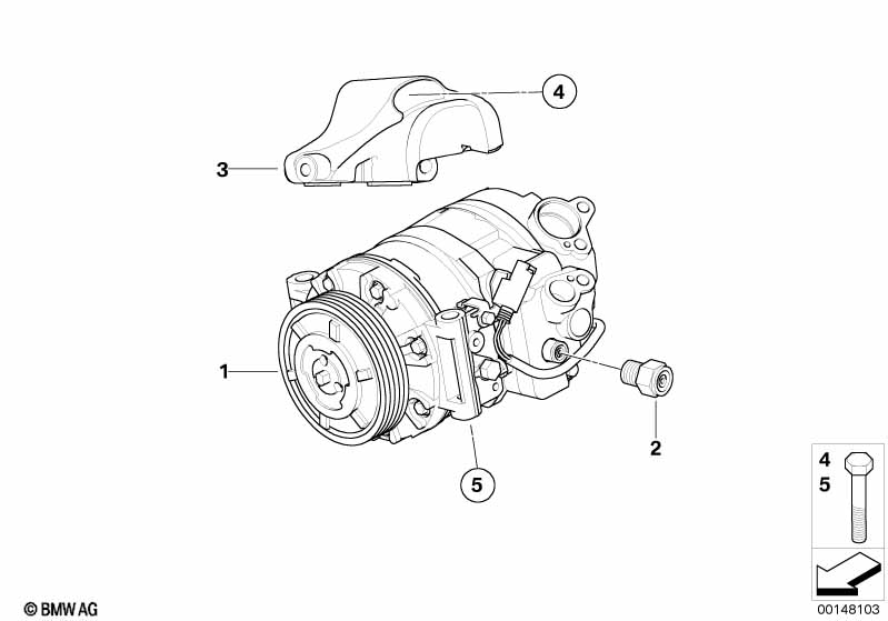 Air-conditioner compressor/mounting part