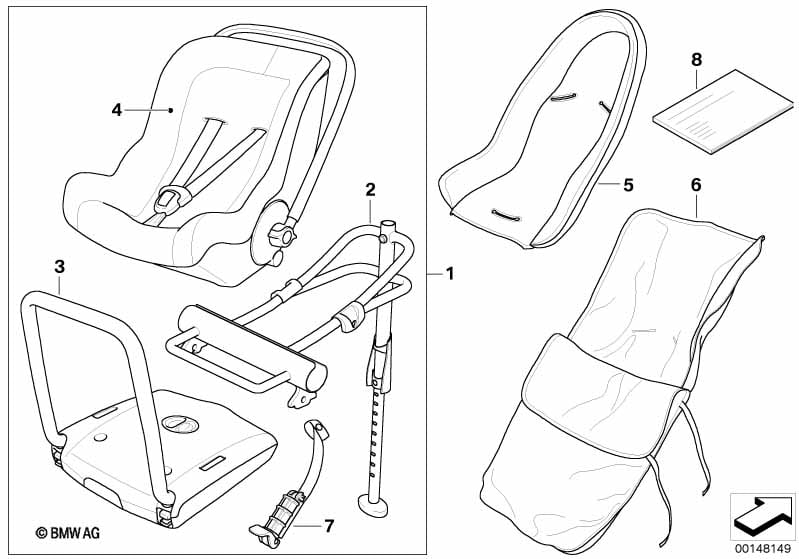 BMW Baby Seat 0+ Isofix