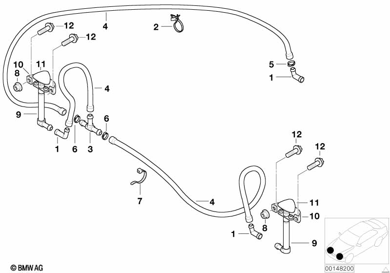 Genuine BMW 16131178919 E52 Hose Clamp (Inc. ALPINA V8 & Z8) | ML Performance EU Car Parts