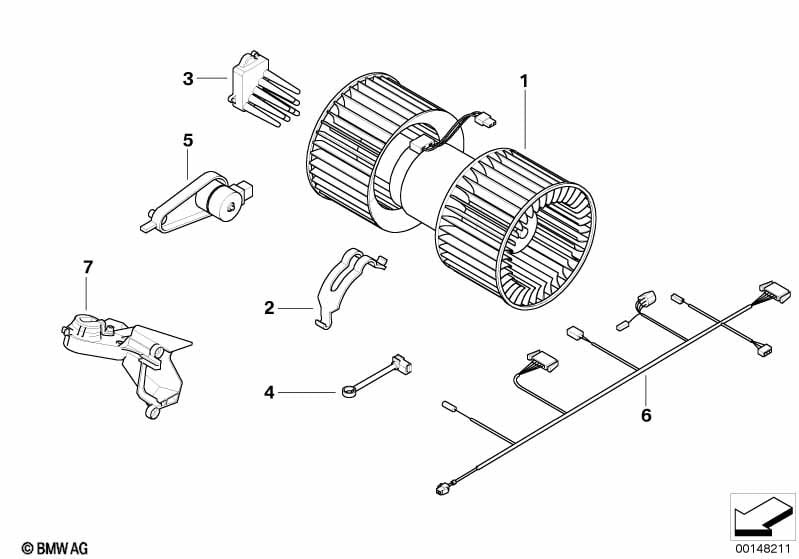 Electric parts for AC unit