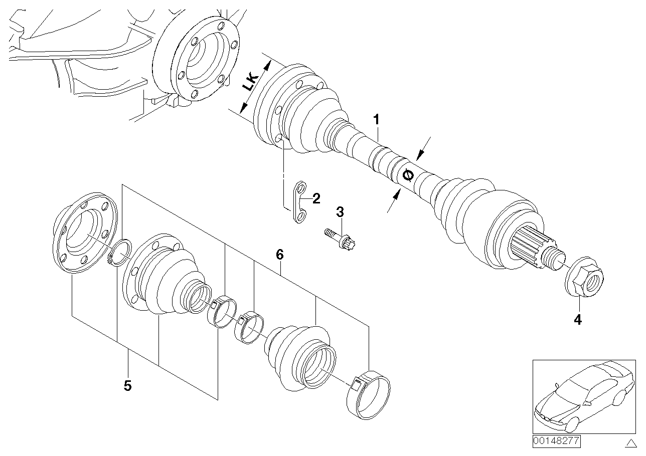Genuine BMW 33207572716 E93 E83 Torx Screw With Ribs M10X43 ZNS3 (Inc. X1 28iX, 650i & X1 28i) | ML Performance UK Car Parts