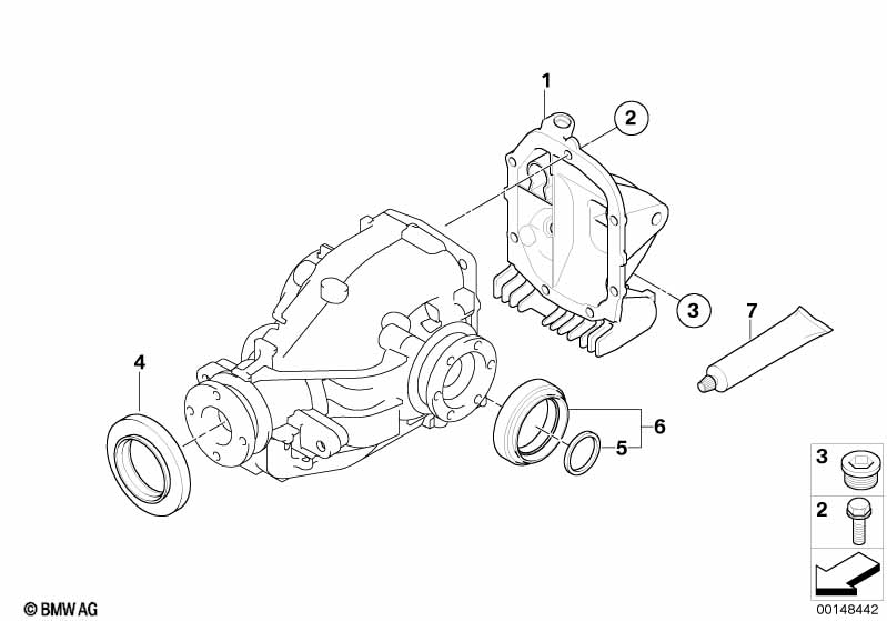 Final drive, gasket set