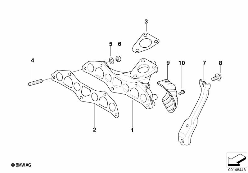 Genuine BMW 11657799437 R50 Bracket, Exhaust Manifold (Inc. One D) | ML Performance UK Car Parts