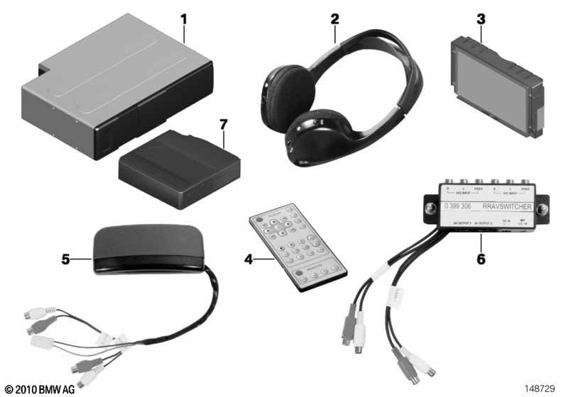 Genuine BMW 65120410192 RR1 Headphones (Inc. Phantom) | ML Performance UK Car Parts