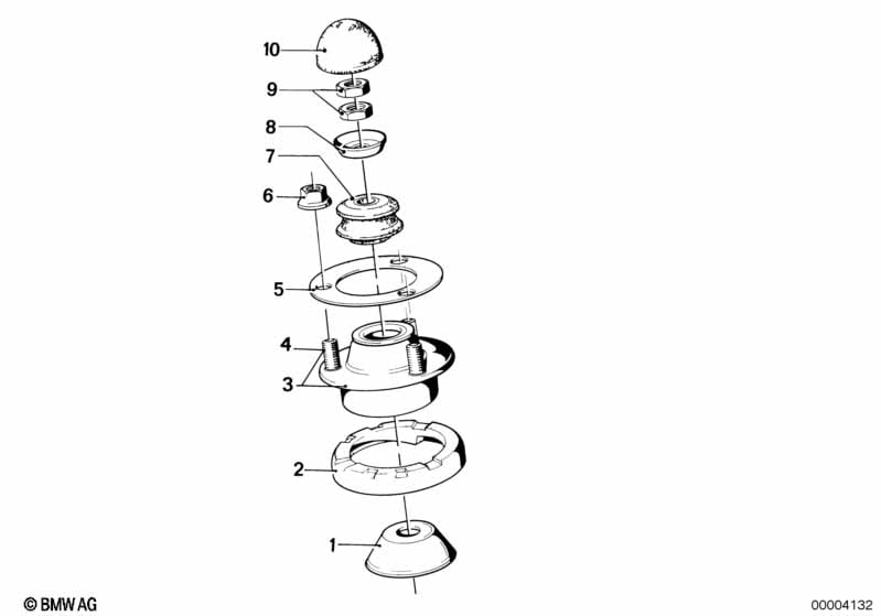 Guide support/spring pad/attaching parts