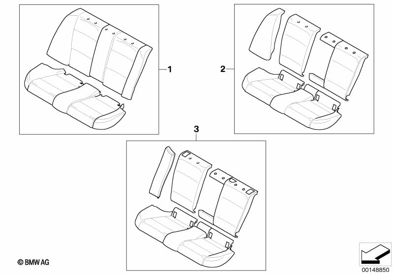 Leather retrofit rear seat bench