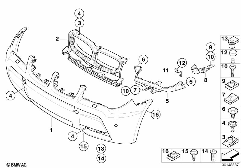 Genuine BMW 51113419031 E83 Sheet Metal Screw 5,0X20mm (Inc. X3) | ML Performance EU Car Parts
