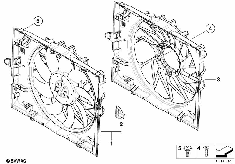Genuine BMW 17427534911 E60 E61 E63 Fan Housing With Fan 600W (Inc. 540i, 650i & 550i) | ML Performance EU Car Parts