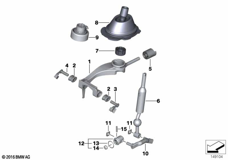 Genuine BMW 25112283047 E92 E90 E93 Shifting Arm (Inc. M3) | ML Performance UK Car Parts