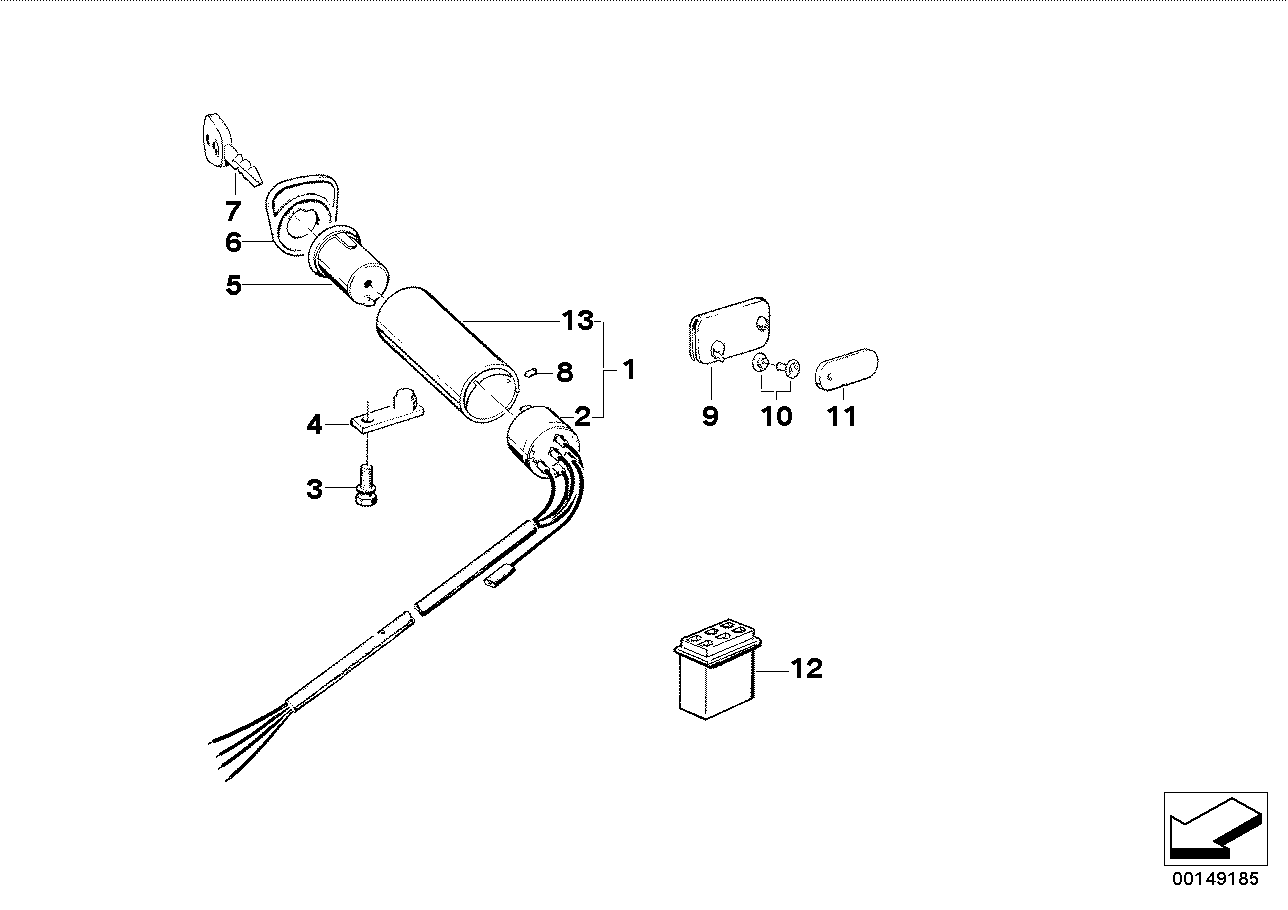 Genuine BMW 07119904210 E12 E23 E21 Grub Screw M3X5 (Inc. 730) | ML Performance UK Car Parts