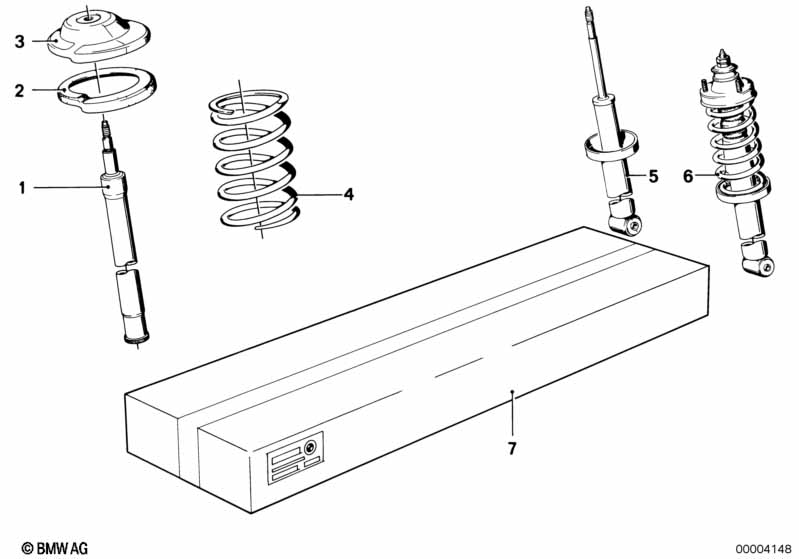 Genuine BMW 33521121439 E21 Shock Absorber, Rear BOGE (Inc. 320, 316 & 315) | ML Performance EU Car Parts