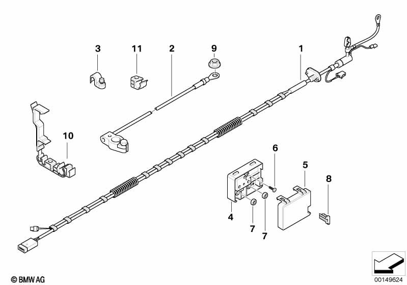 Genuine BMW 61136916499 E85 E86 E89 Tubing Support (Inc. Z4 3.0i, Z4 M3.2 & Z4 2.2i) | Duco Car Parts UK Car Parts