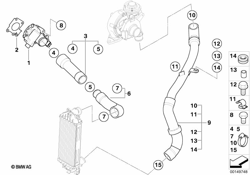 Genuine BMW 11617795717 R50 Pressure Hose Assy (Inc. One D) | ML Performance US Car Parts