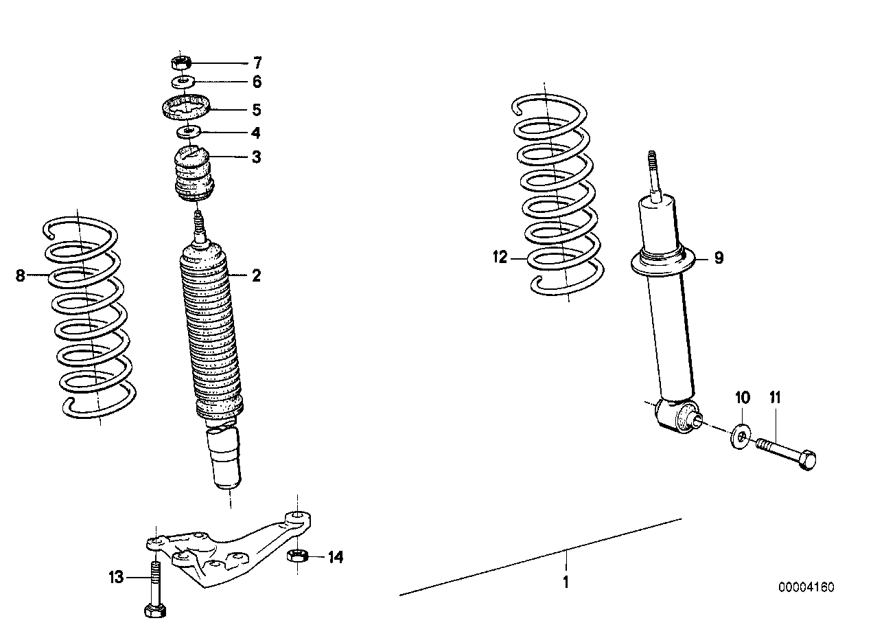 Genuine BMW 33522225023 E28 E24 Absorber (Inc. 520i) | ML Performance UK Car Parts