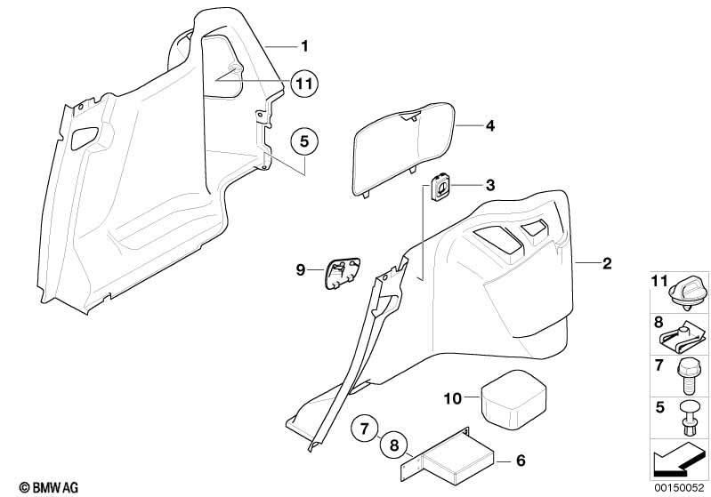 Genuine BMW 51477040621 E64 RR4 E61 Socket Mount (Inc. 545i) | ML Performance UK Car Parts