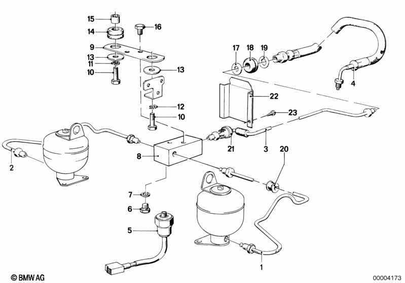 Levelling device/tubing rear