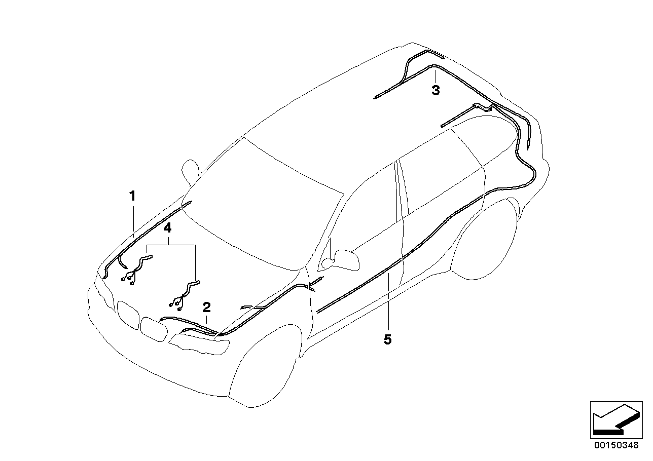 Genuine BMW 61116914849 E53 Repair Wiring Set F Trunk (Inc. X5) | Duco Car Parts UK Car Parts