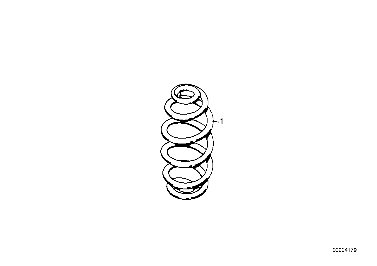 Genuine BMW 33539057349 E30 Set Coil Springs (Inc. 324d, 325e & 325i) | ML Performance UK Car Parts