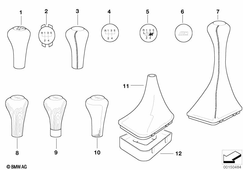 Gearshift knobs/coverings/plaques
