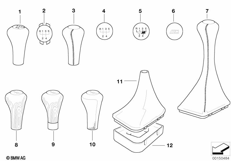 Gearshift knobs/coverings/plaques
