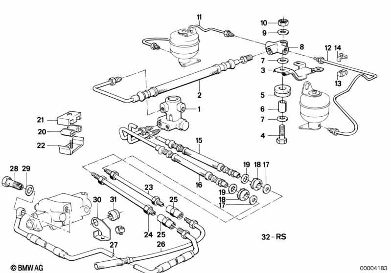 Levelling device/tubing/attaching parts