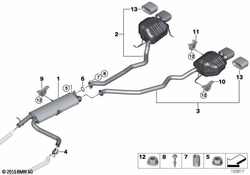 Genuine BMW 18107532220 E53 Ball Gasket Ring (Inc. X5 4.8is) | ML Performance UK Car Parts