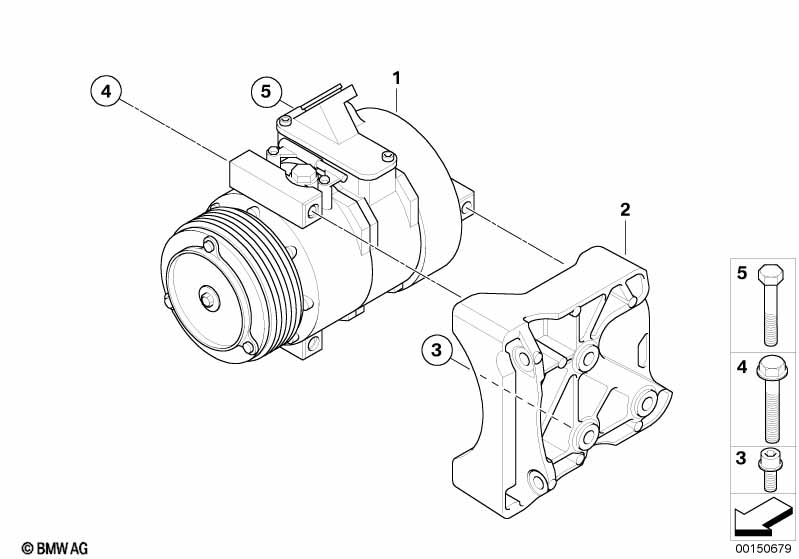 Air-conditioner compressor/mounting part